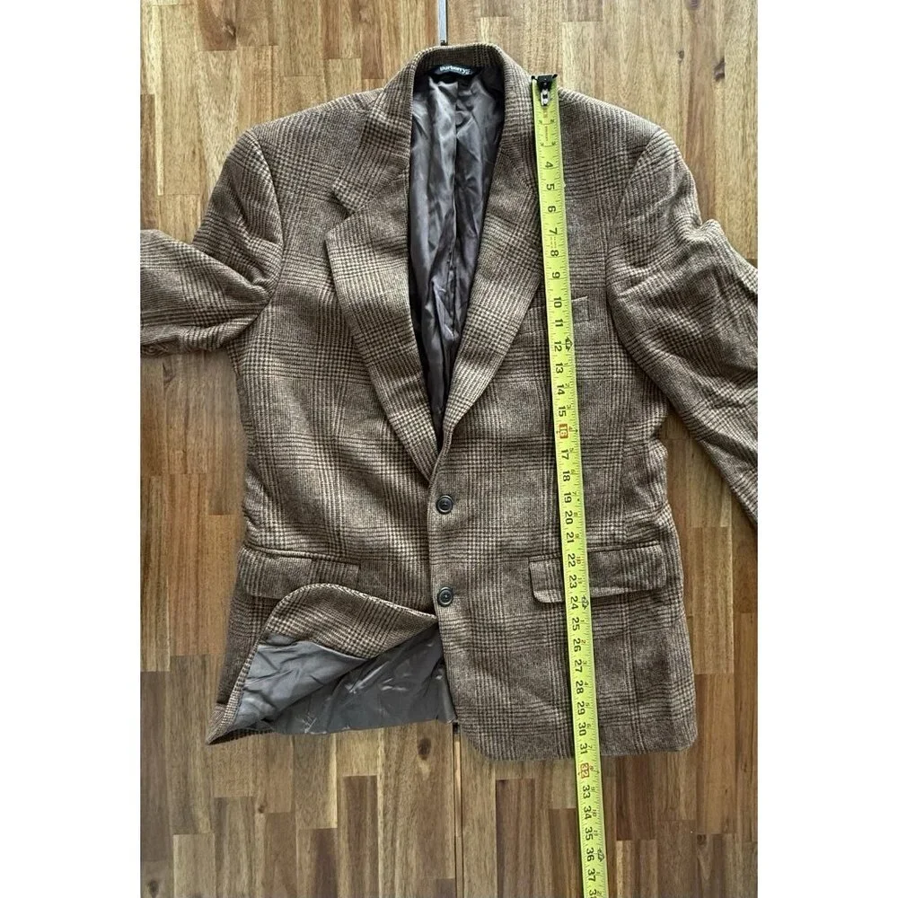 Burberrys Plaid Blazer‎ Camel Hair Dark Academia Old Money Equestrian